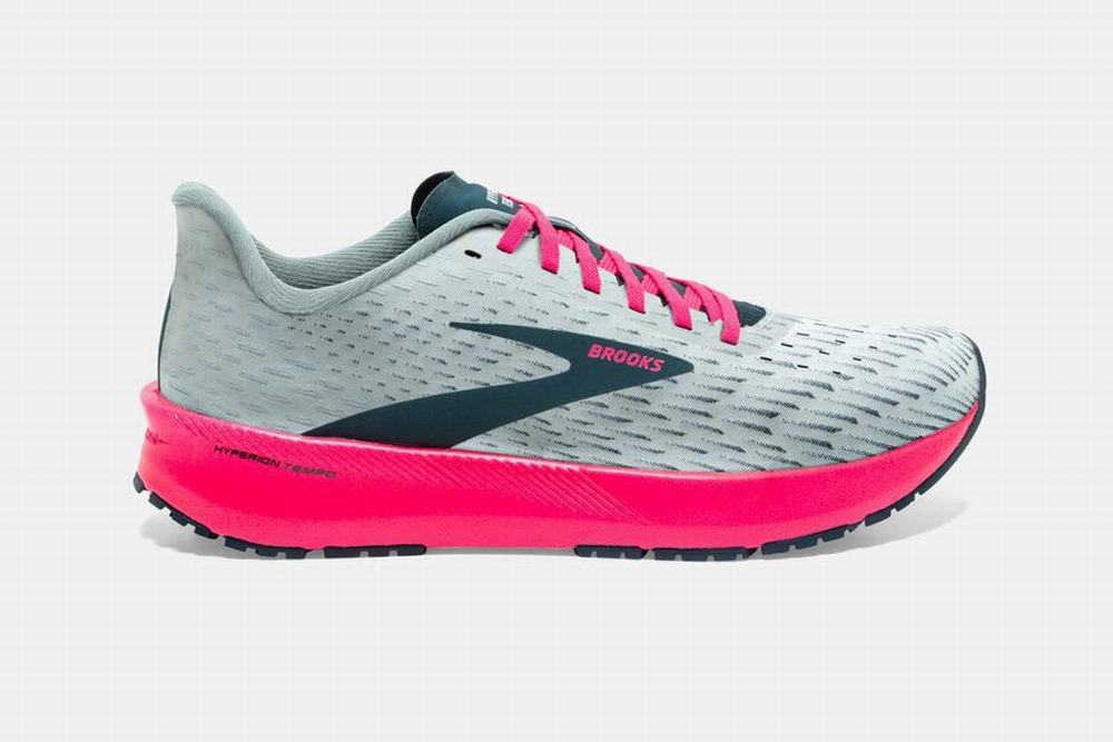 Chaussures Running Brooks Hyperion Tempo Grise / Bleu Marine / Rose Femme | PMO-05000373