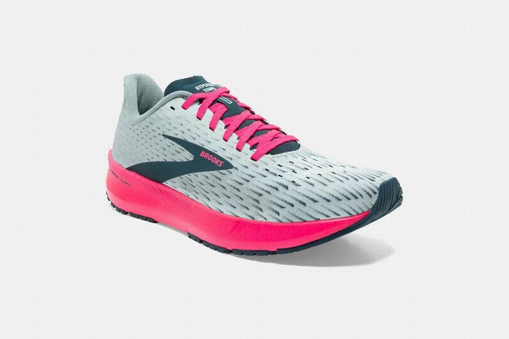 Chaussures Running Brooks Hyperion Tempo Grise / Bleu Marine / Rose Femme | PMO-05000373