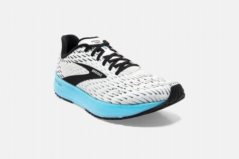 Chaussures Running Brooks Hyperion Tempo Blanche / Noir / Turquoise Clair Femme | TAQ-45434400