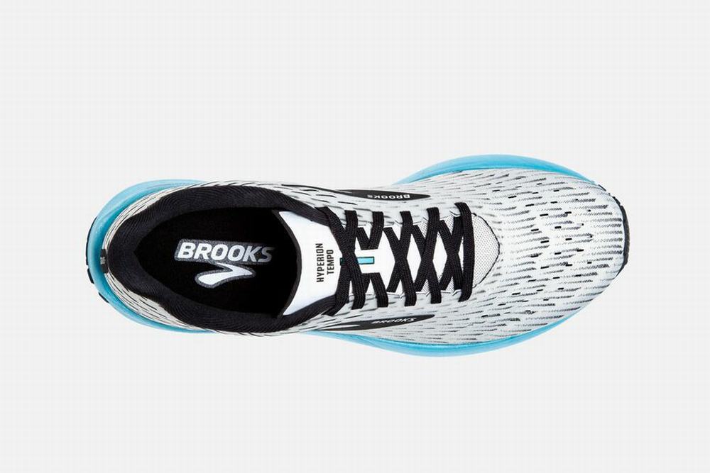 Chaussures Running Brooks Hyperion Tempo Blanche / Noir / Turquoise Clair Femme | TAQ-45434400