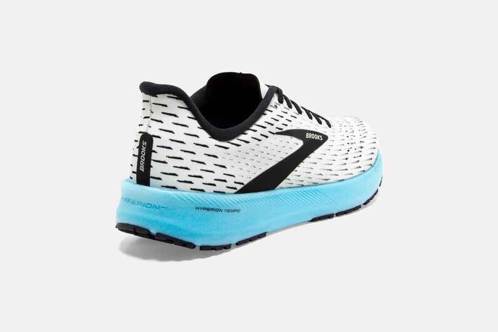 Chaussures Running Brooks Hyperion Tempo Blanche / Noir / Turquoise Clair Femme | TAQ-45434400