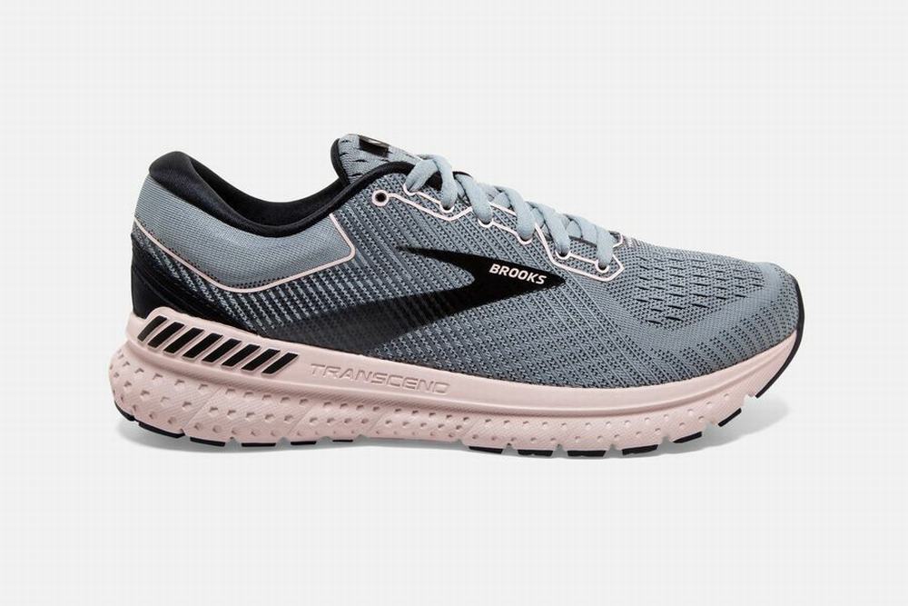 Chaussures Running Brooks Transcend 7 Grise / Noir / Violette Femme | XKT-85383962