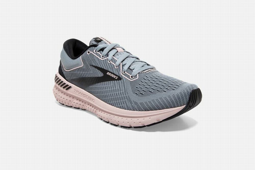 Chaussures Running Brooks Transcend 7 Grise / Noir / Violette Femme | XKT-85383962