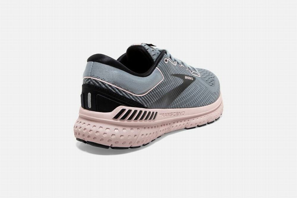 Chaussures Running Brooks Transcend 7 Grise / Noir / Violette Femme | XKT-85383962