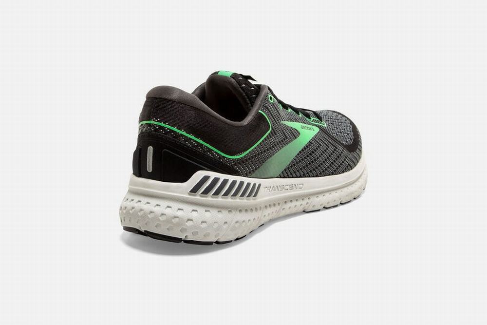 Chaussures Running Brooks Transcend 7 Noir / Vert Femme | CSZ-63285252