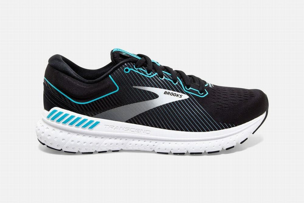 Chaussures Running Brooks Transcend 7 Noir / Bleu Femme | YCN-68784931