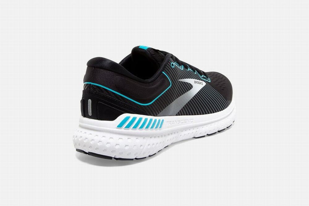 Chaussures Running Brooks Transcend 7 Noir / Bleu Femme | YCN-68784931