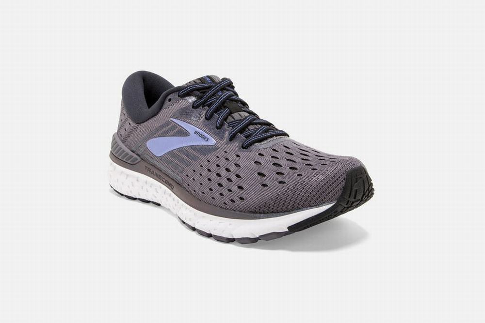 Chaussures Running Brooks Transcend 6 Grise / Violette Femme | BYK-73548866