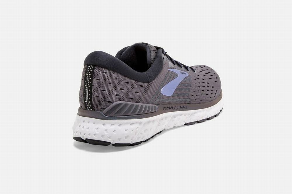 Chaussures Running Brooks Transcend 6 Grise / Violette Femme | BYK-73548866