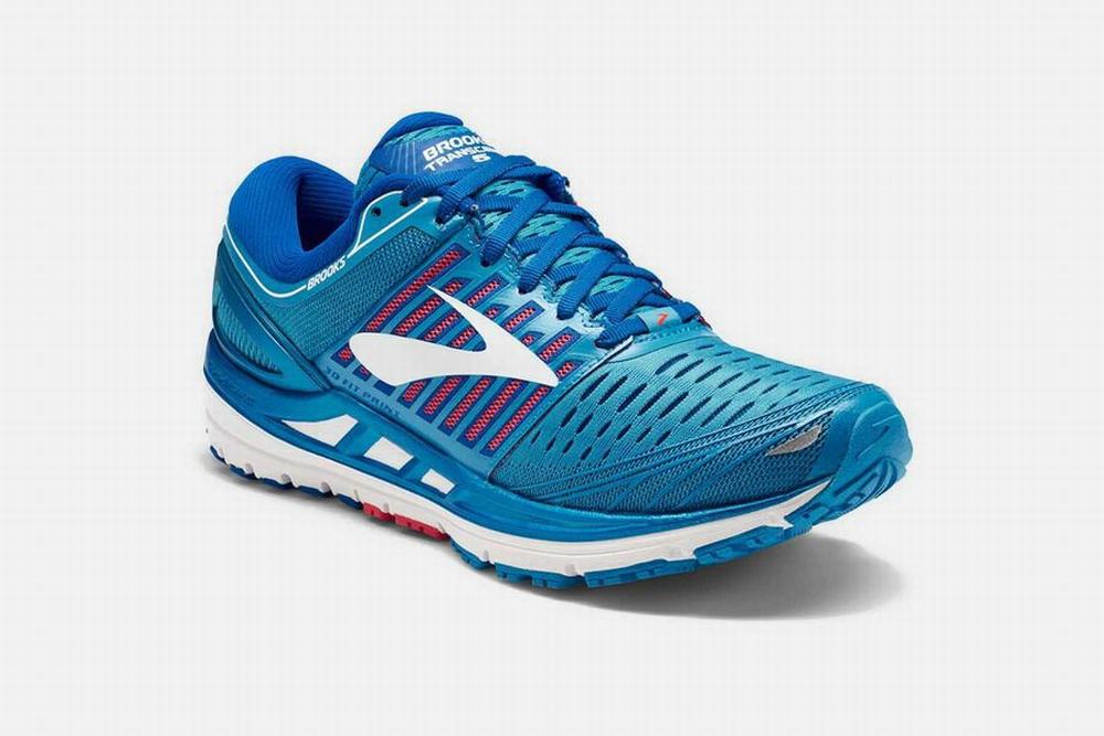 Chaussures Running Brooks Transcend 5 Bleu Femme | ITN-67243336