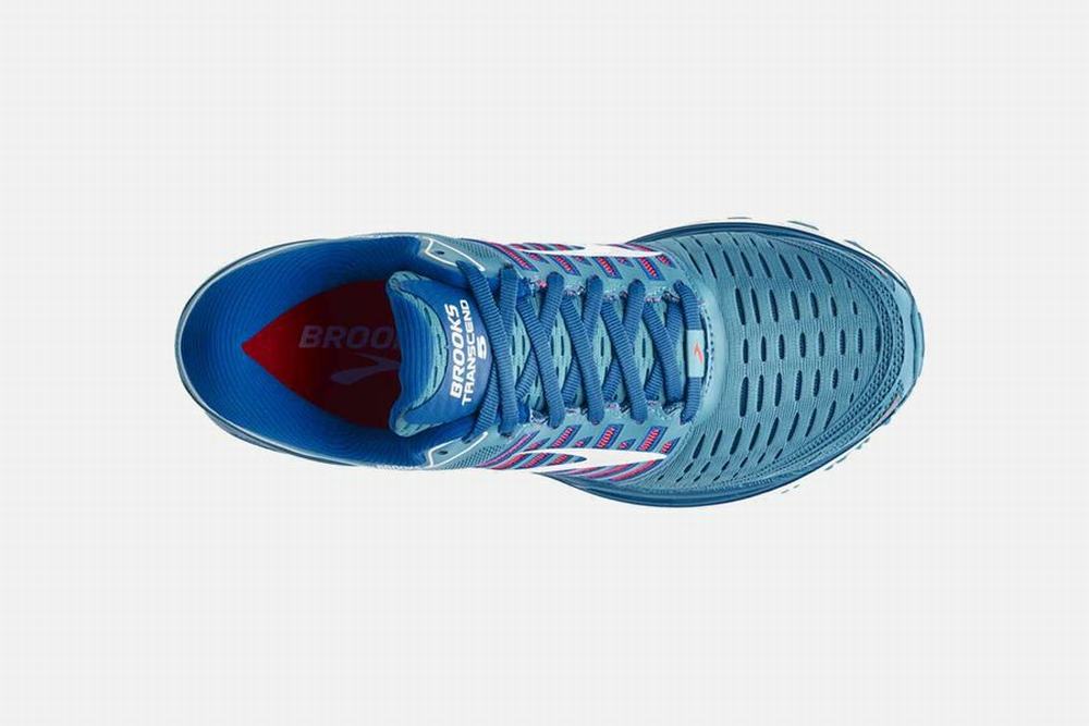 Chaussures Running Brooks Transcend 5 Bleu Femme | ITN-67243336