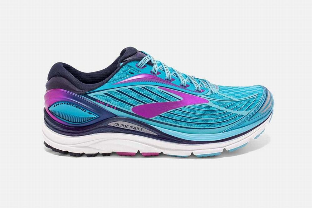 Chaussures Running Brooks Transcend 4 Bleu Femme | IOI-90777803