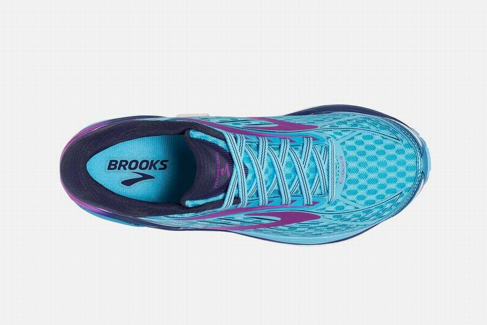 Chaussures Running Brooks Transcend 4 Bleu Femme | IOI-90777803