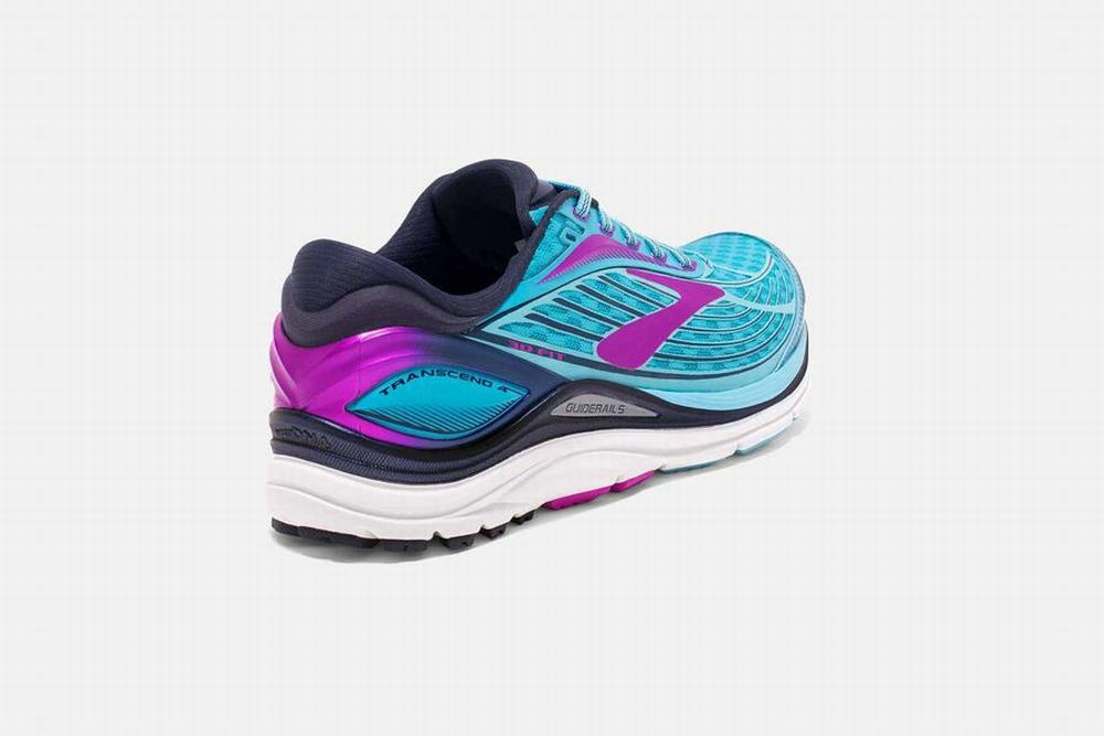 Chaussures Running Brooks Transcend 4 Bleu Femme | IOI-90777803