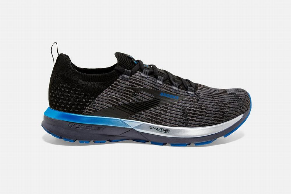 Chaussures Running Brooks Ricochet 2 Noir / Grise / Bleu Femme | KCM-14278570