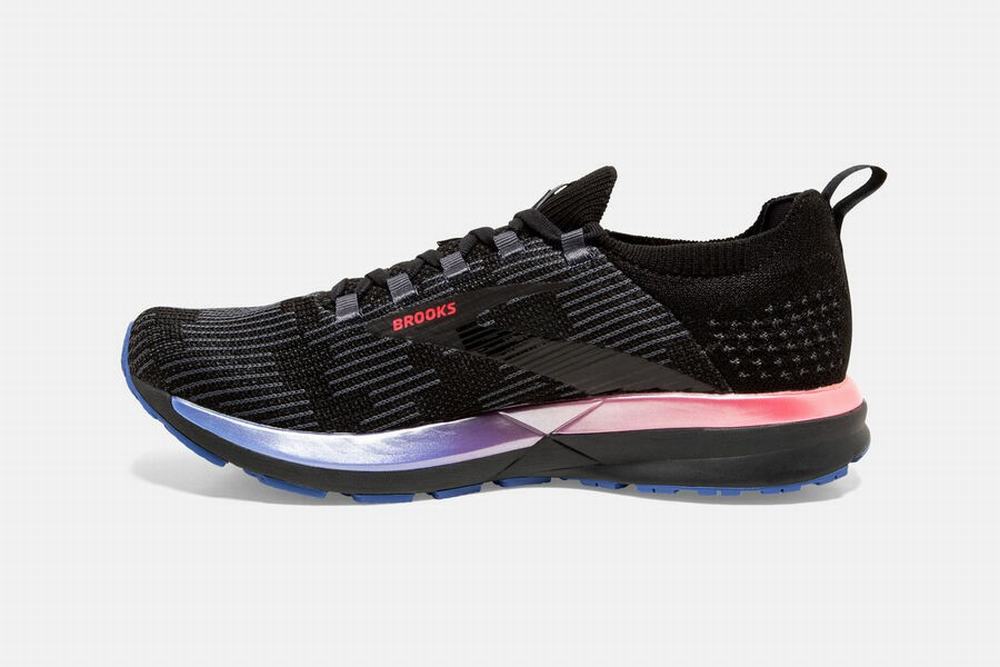 Chaussures Running Brooks Ricochet 2 Noir / Bleu / Corail Femme | CWS-00619612