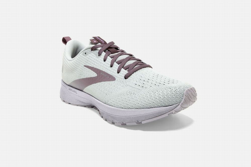 Chaussures Running Brooks Revel 4 Blanche Femme | FDW-69918781