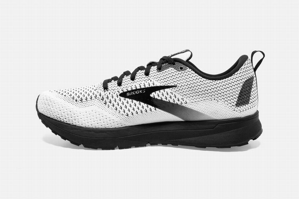 Chaussures Running Brooks Revel 4 Blanche / Noir Femme | MAV-65919573