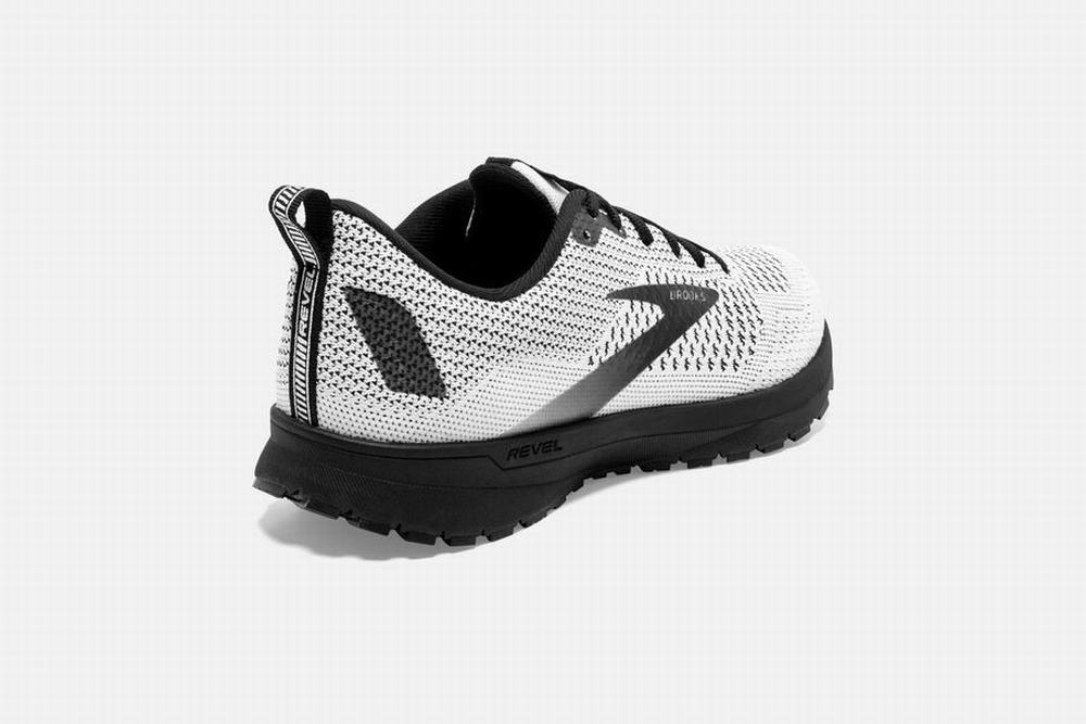 Chaussures Running Brooks Revel 4 Blanche / Noir Femme | MAV-65919573