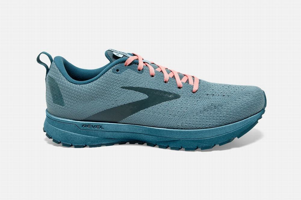 Chaussures Running Brooks Revel 4 Bleu Femme | FMP-82123231