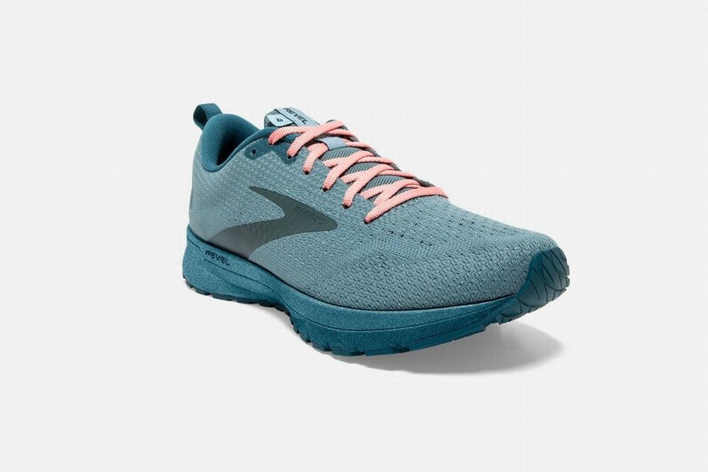 Chaussures Running Brooks Revel 4 Bleu Femme | FMP-82123231