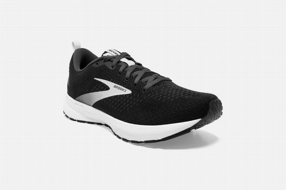 Chaussures Running Brooks Revel 4 Noir / Argent Femme | YBB-27748269