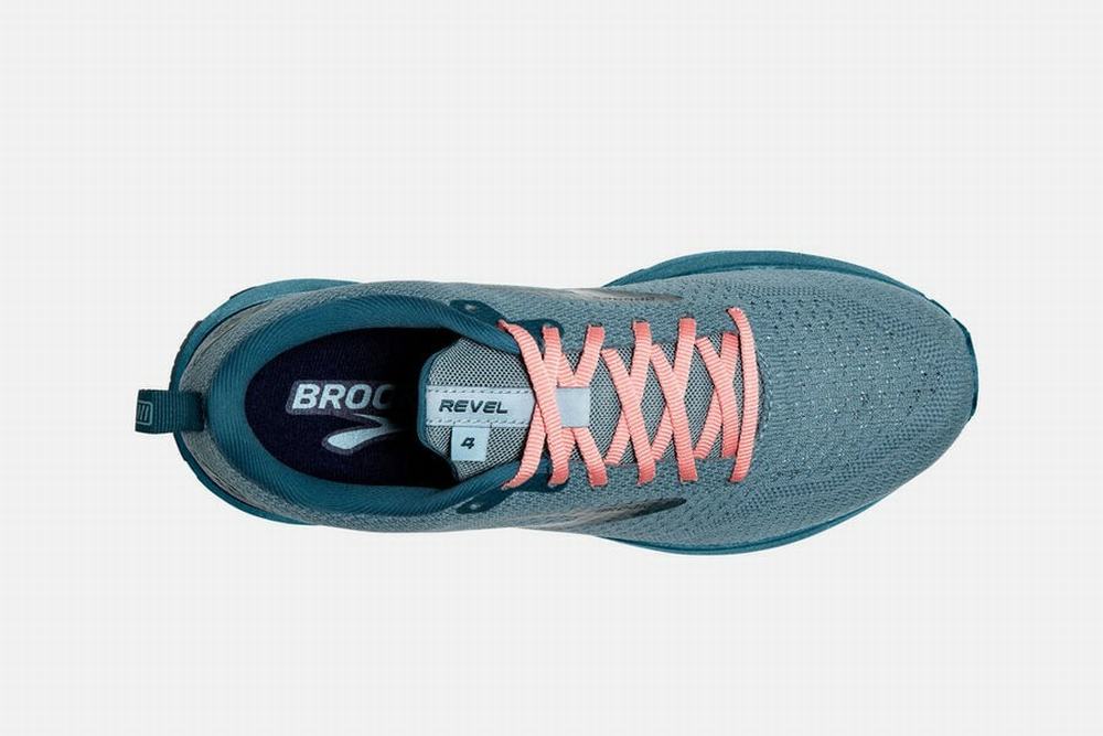 Chaussures Running Brooks Revel 4 Bleu Femme | FMP-82123231