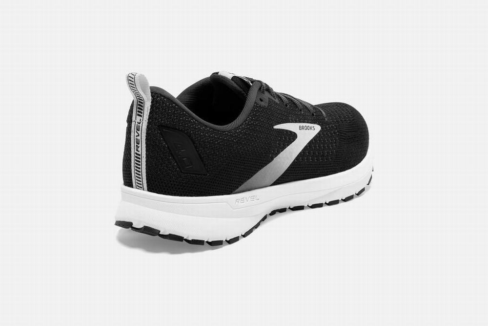 Chaussures Running Brooks Revel 4 Noir / Argent Femme | YBB-27748269