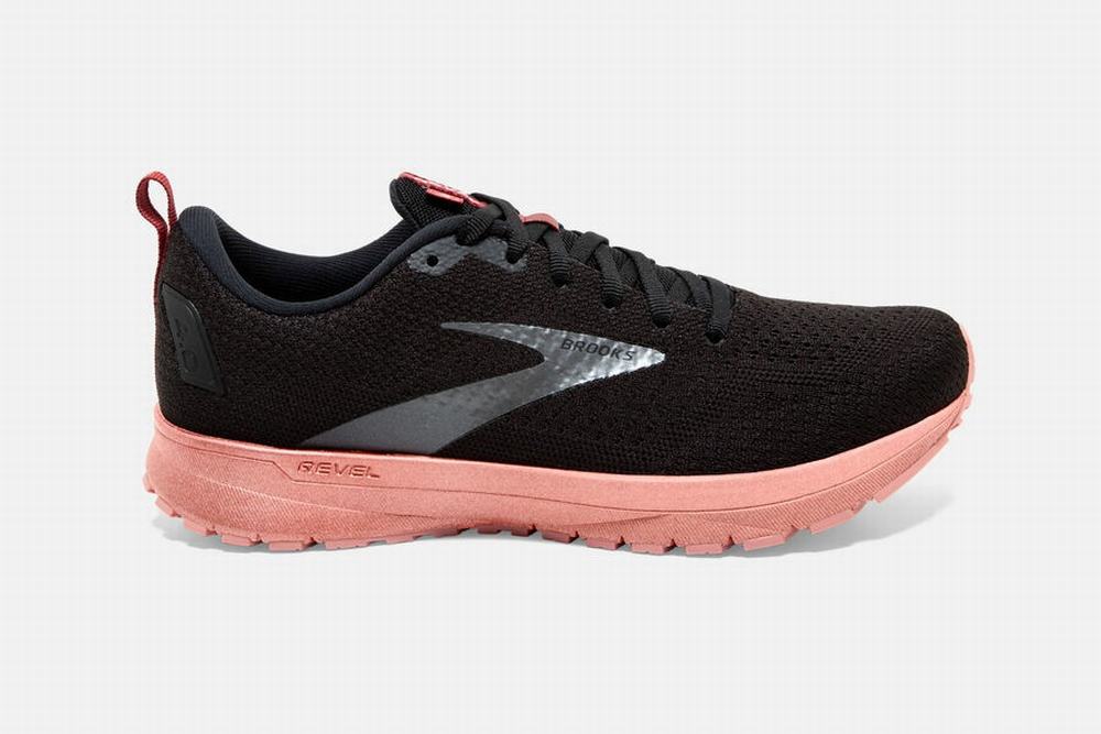 Chaussures Running Brooks Revel 4 Noir Femme | KTB-90773188