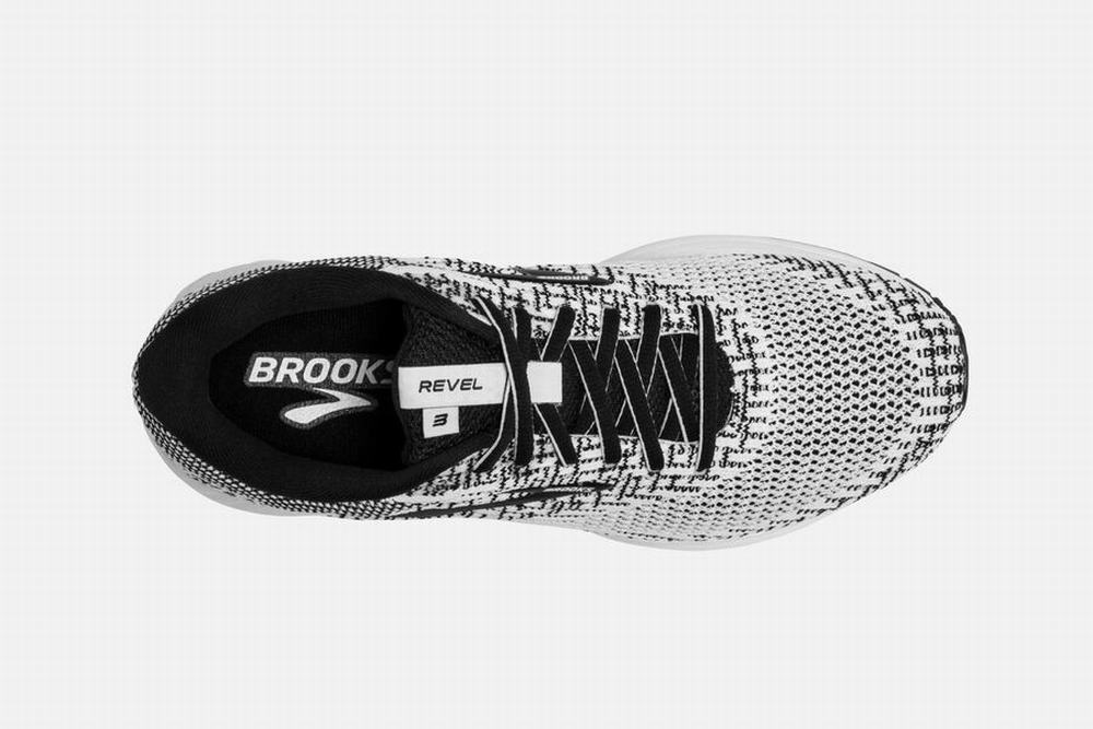 Chaussures Running Brooks Revel 3 Blanche / Noir Femme | WHE-06740829