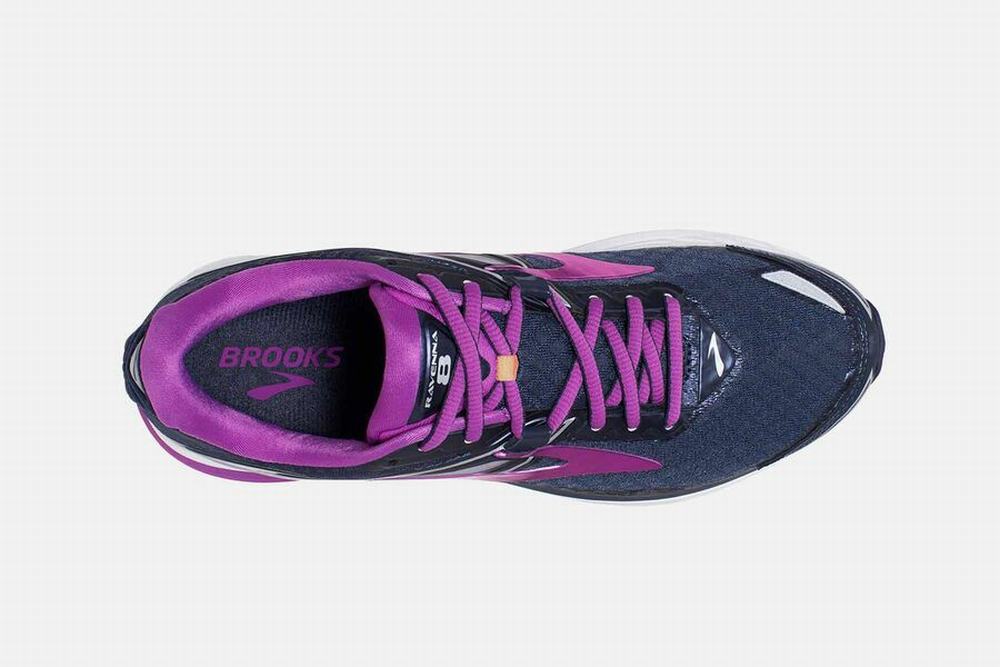 Chaussures Running Brooks Ravenna 8 Bleu Marine / Violette Femme | GOE-88413588