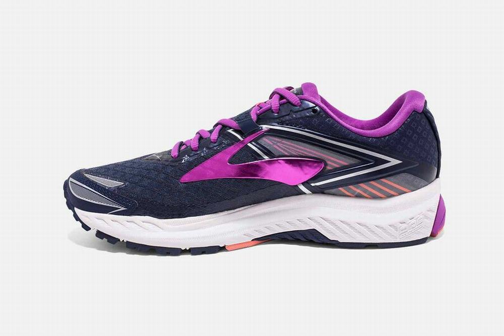 Chaussures Running Brooks Ravenna 8 Bleu Marine / Violette Femme | GOE-88413588