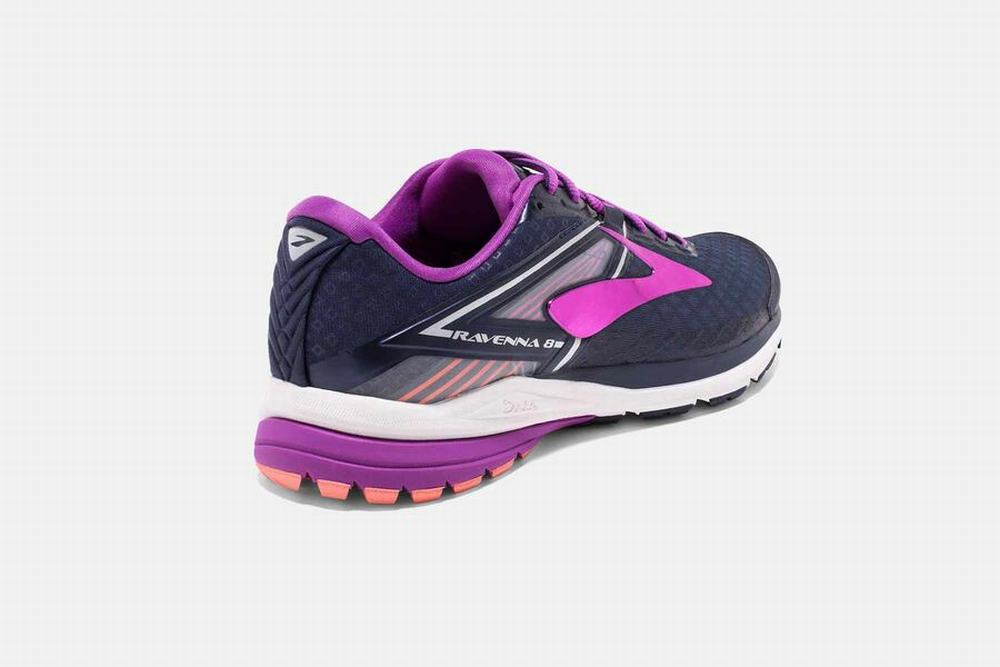 Chaussures Running Brooks Ravenna 8 Bleu Marine / Violette Femme | GOE-88413588