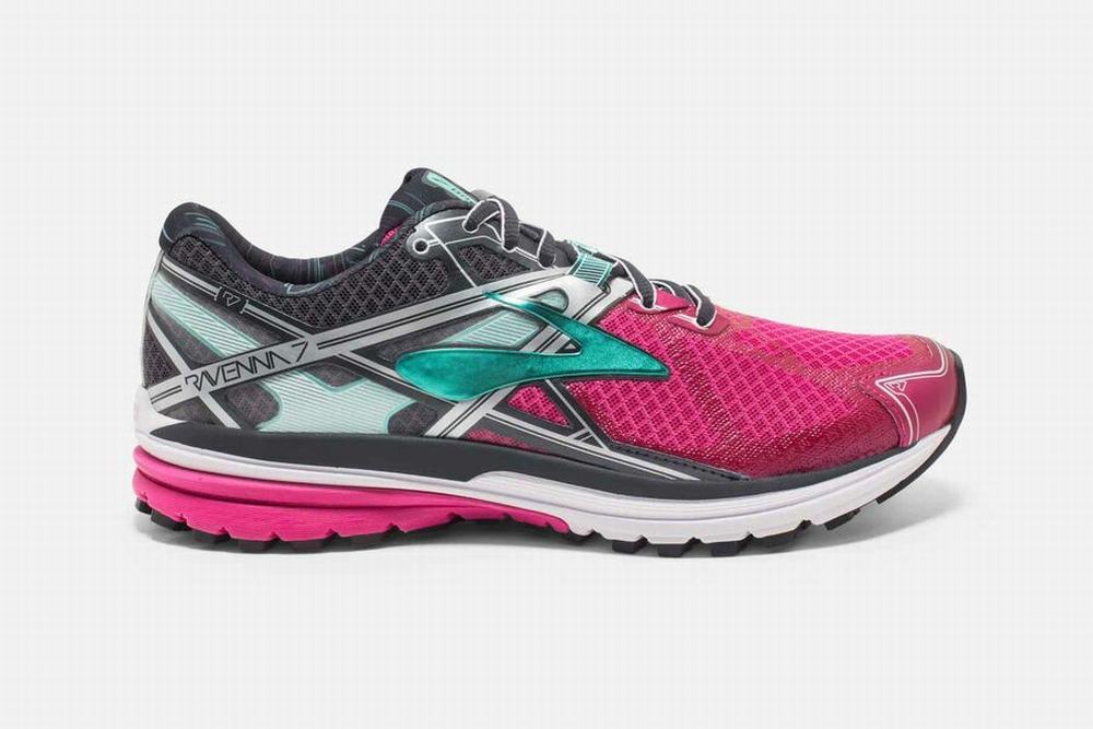 Chaussures Running Brooks Ravenna 7 Rose / Grise Femme | TIM-45143637