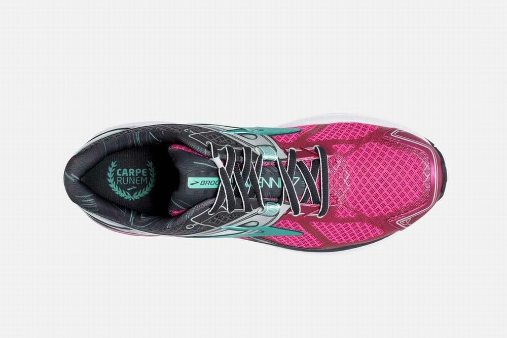 Chaussures Running Brooks Ravenna 7 Rose / Grise Femme | TIM-45143637