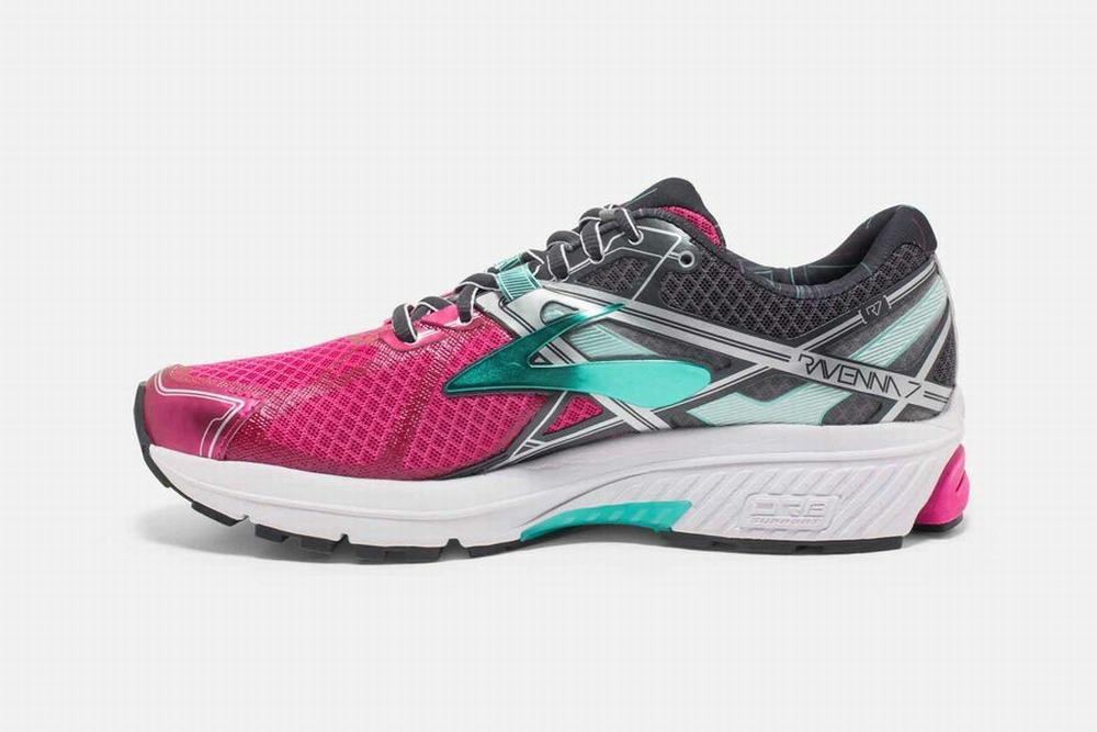 Chaussures Running Brooks Ravenna 7 Rose / Grise Femme | TIM-45143637