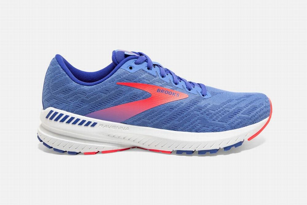 Chaussures Running Brooks Ravenna 11 Fleur / Bleu / Corail Femme | ABX-26466195