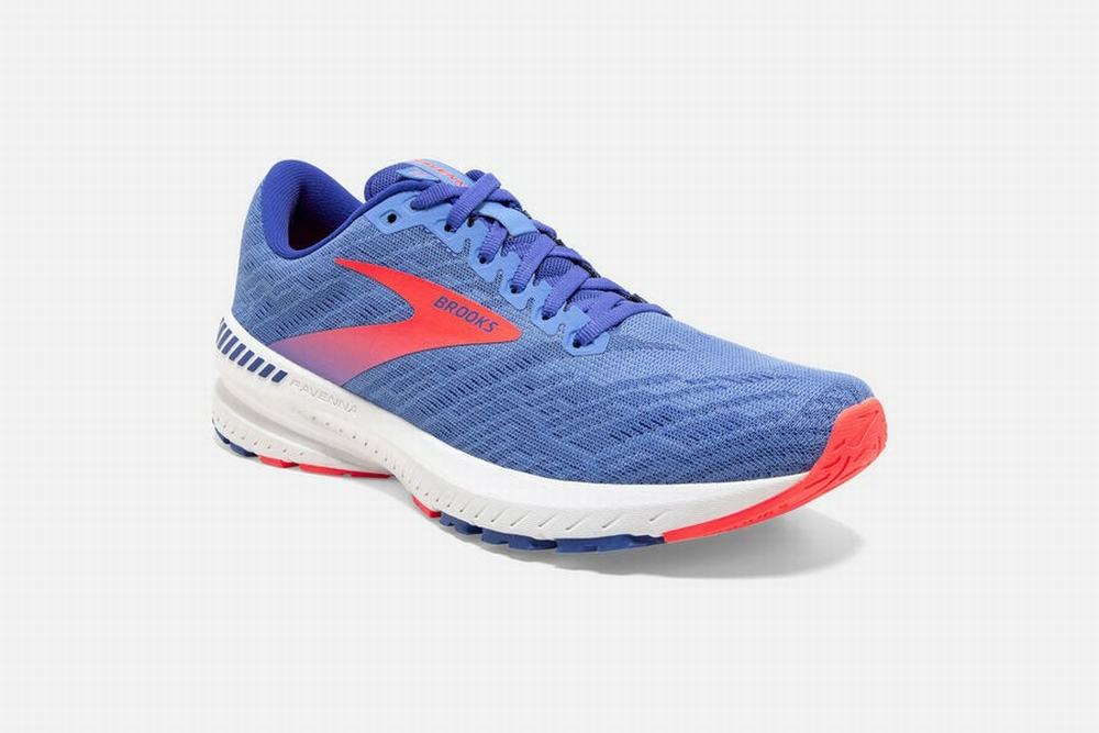 Chaussures Running Brooks Ravenna 11 Fleur / Bleu / Corail Femme | ABX-26466195