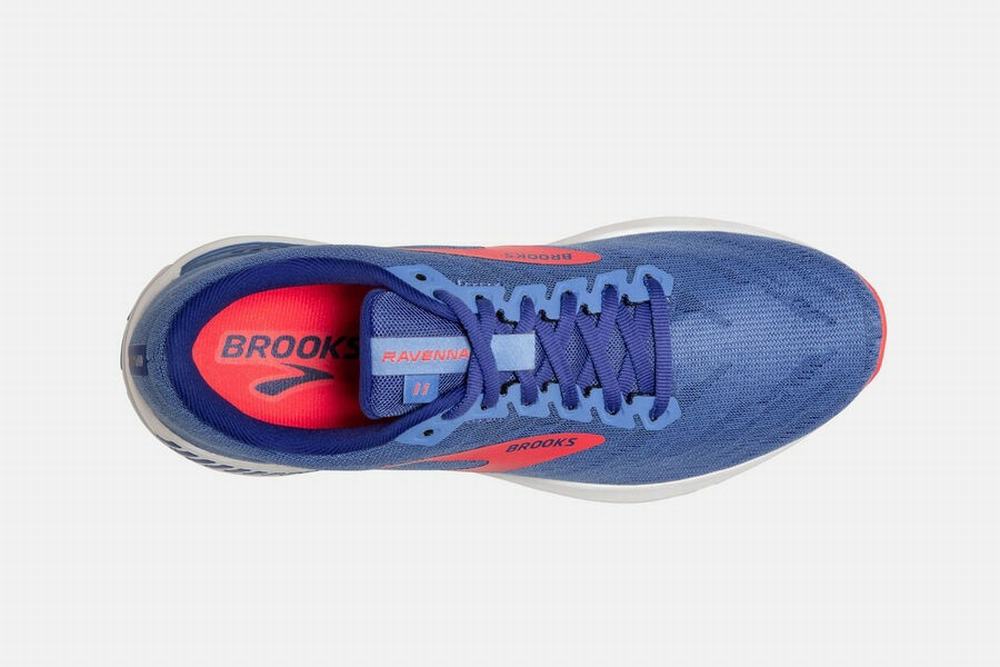 Chaussures Running Brooks Ravenna 11 Fleur / Bleu / Corail Femme | ABX-26466195