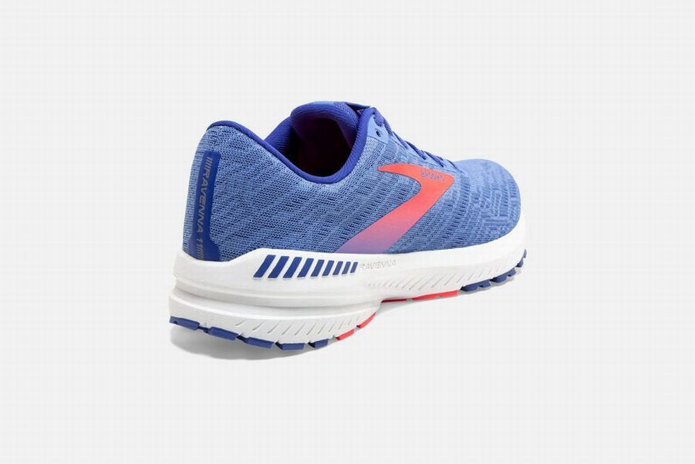 Chaussures Running Brooks Ravenna 11 Fleur / Bleu / Corail Femme | ABX-26466195