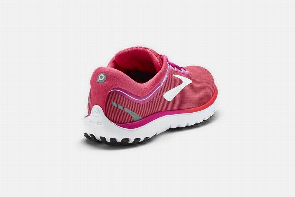 Chaussures Running Brooks PureFlow 7 Rose / Blanche Femme | ZHW-58792744