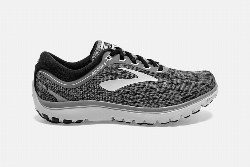 Chaussures Running Brooks PureFlow 7 Grise / Noir Femme | OPQ-23345853