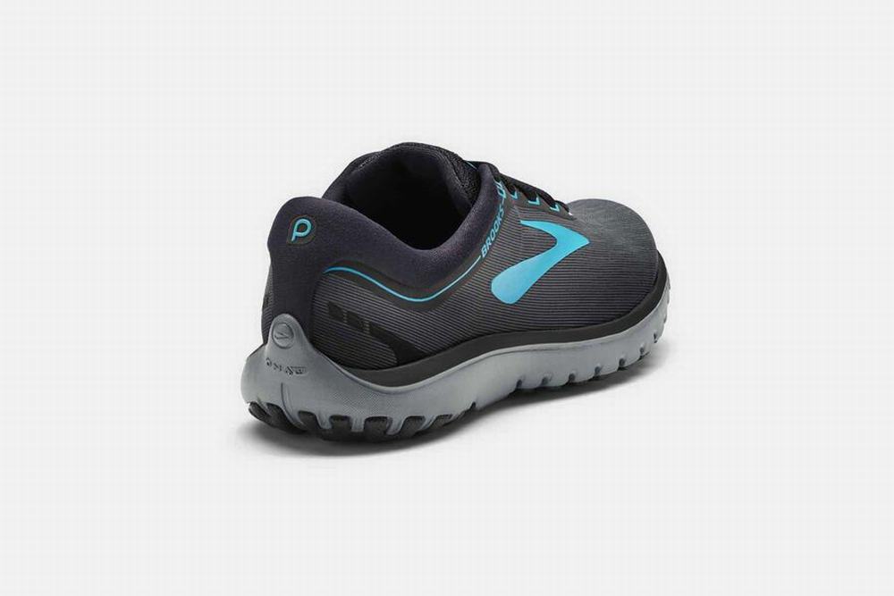 Chaussures Running Brooks PureFlow 7 Grise / Noir / Vert Femme | WJH-41229634