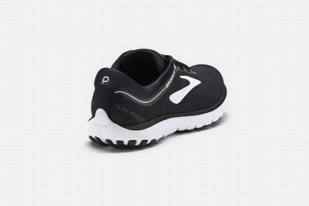 Chaussures Running Brooks PureFlow 7 Noir / Blanche Femme | UJQ-59138844