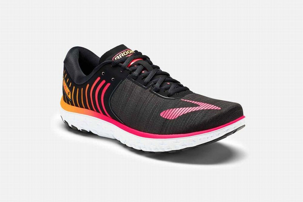 Chaussures Running Brooks PureFlow 6 Noir / Rose Femme | GPU-92986755