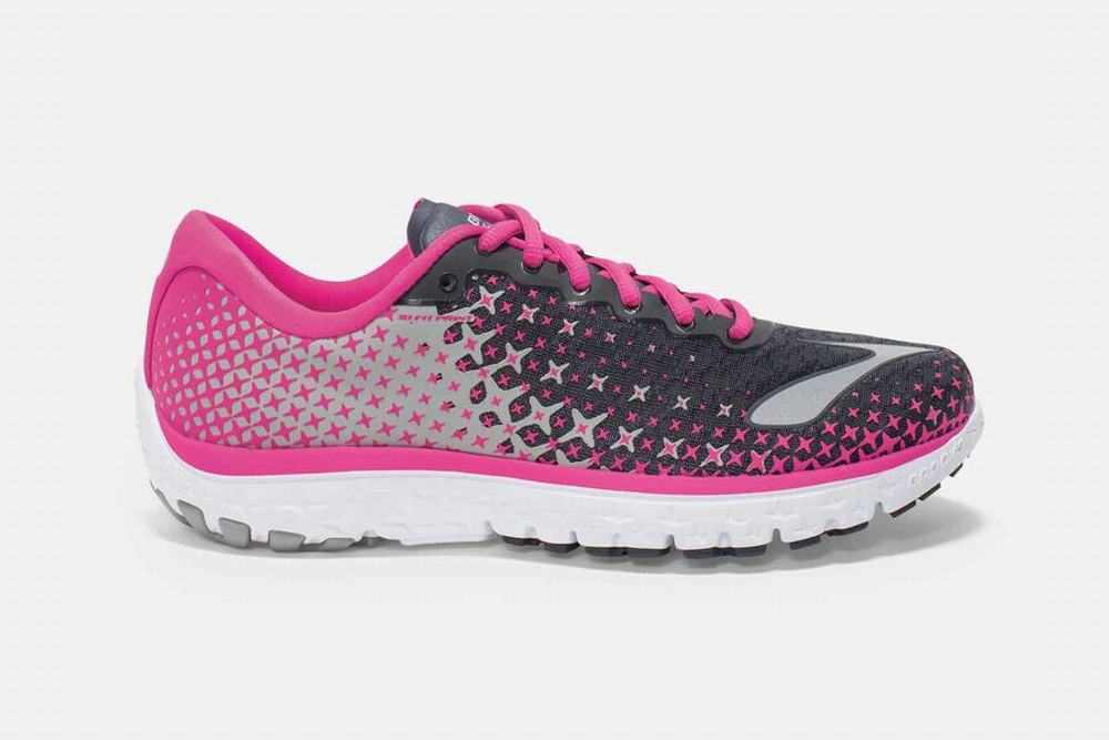 Chaussures Running Brooks PureFlow 5 Rose / Grise Femme | MQU-48775579