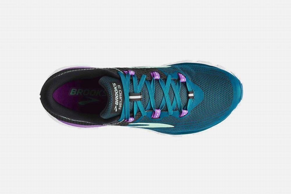 Chaussures Running Brooks Neuro 3 Bleu / Noir Femme | KOV-47592048