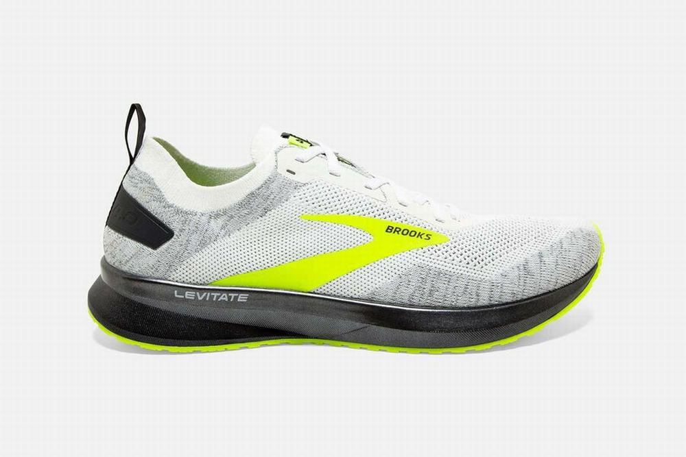 Chaussures Running Brooks Levitate 4 Blanche / Noir Femme | FHF-44078658