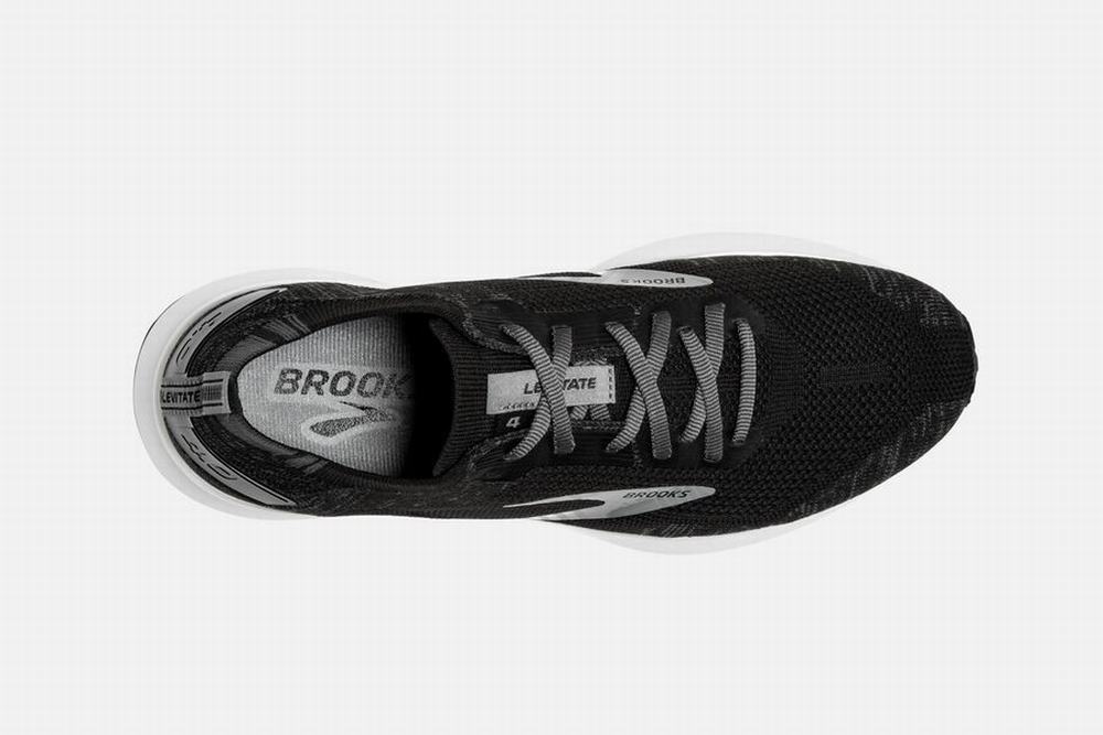 Chaussures Running Brooks Levitate 4 Noir / Blanche Femme | VYK-56978570