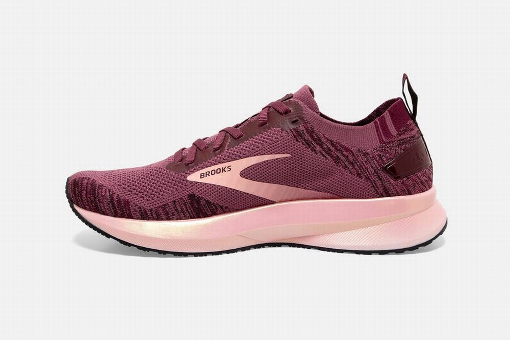 Chaussures Running Brooks Levitate 4 Bordeaux / Corail Femme | ULR-22640380